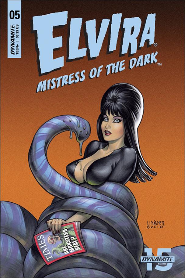 Elvira, Mistress of the Dark (2018) issue 5 Joseph Michael Linsner Cover