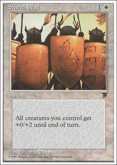 Magic the Gathering: Chronicles (Base Set) card 12 Shield Wall
