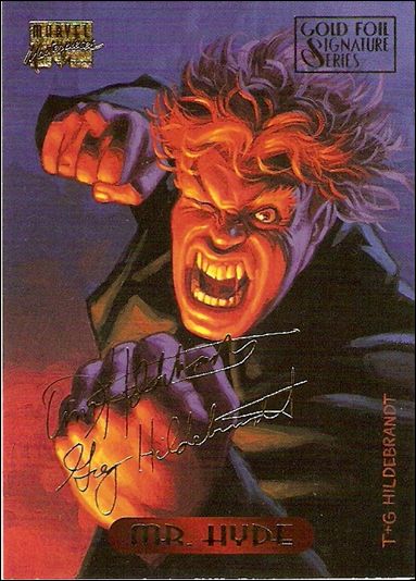 1994 Marvel Masterpieces (Gold-Foil Signature Parallel Base Set) card 77 Mr. Hyde