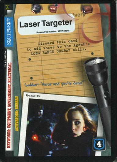 X-Files: 101361 (Base Set) card XF97-0434x1 Laser Targeter