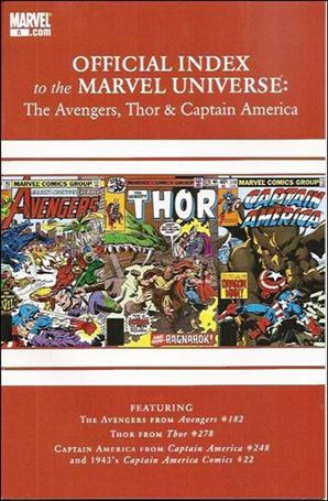 Avengers, Thor & Captain America: Official Index to the Marvel Universe issue 6