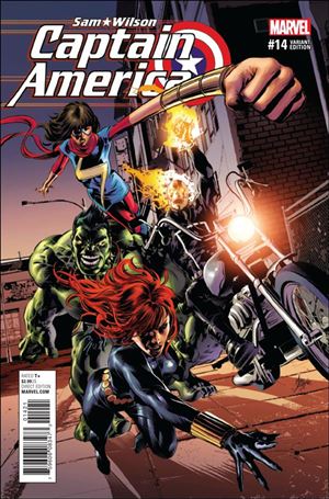 Captain America: Sam Wilson issue 14-B Mike Deodato Jr. Champions Cover