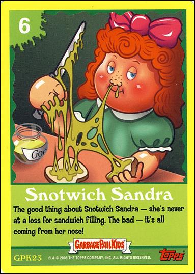 Garbage Pail Kids All-New Series 4 (Game Card Subset) card GPK23 Snotwich Sandra