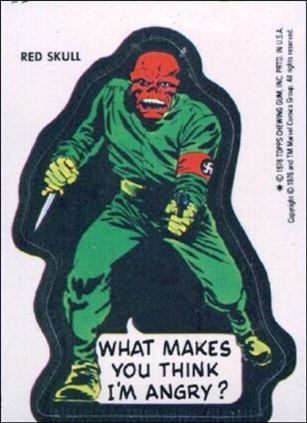 Marvel Super Heroes Stickers (Base Set) card NN24 Red Skull - 