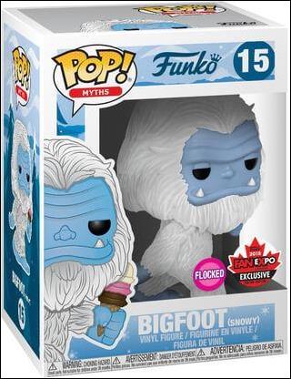 POP! Myths figure 15 Bigfoot (Snowy) (Flocked) Fan Expo Canada