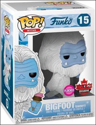 POP! Myths figure 15 Bigfoot (Snowy) (Flocked) Fan Expo Canada