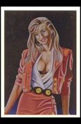 Art of Curves (Base Set) card 19 Blonde With Red Dress