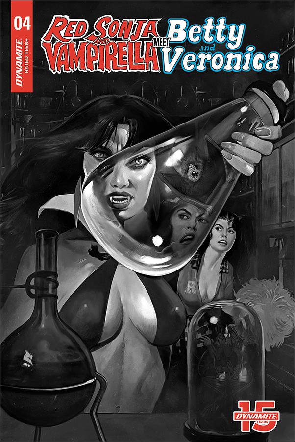 Red Sonja and Vampirella Meet Betty and Veronica issue 4-G Fay Dalton 1:15 Black & White Cover