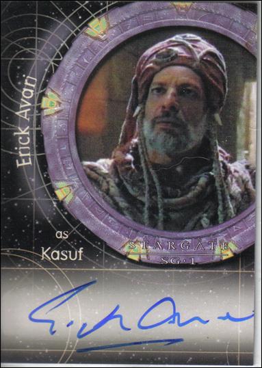 Stargate SG-1: Season 4 (Autograph Subset) card A19 Erick Avari as Kasuf (Binder Exclusive)