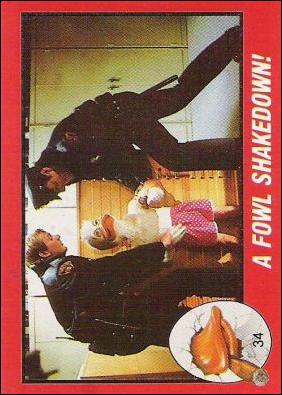 Howard the Duck (Movie) (Base Set) card 34 A Fowl Shakedown!