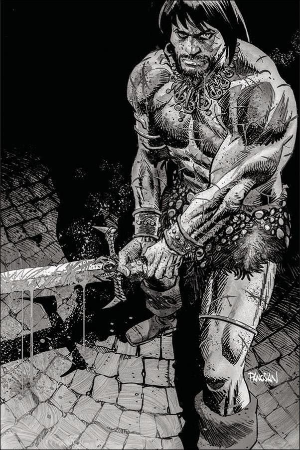 Cimmerian: Hour of the Dragon issue 1-J Dan Panosian 1:50 Black & White Virgin Cover