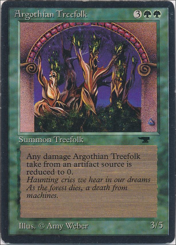 Magic the Gathering: Antiquities (Base Set) card 30 Argothian Treefolk