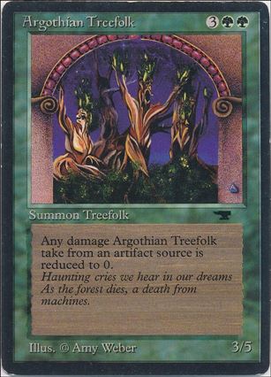 Magic the Gathering: Antiquities (Base Set) card 30 Argothian Treefolk
