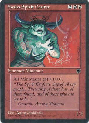 Magic the Gathering: Homelands (Base Set) card 67 Anaba Spirit Crafter