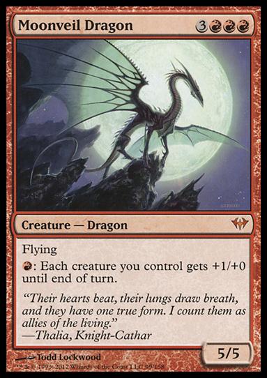 Magic the Gathering: Dark Ascension (Base Set) card 99 Moonveil Dragon