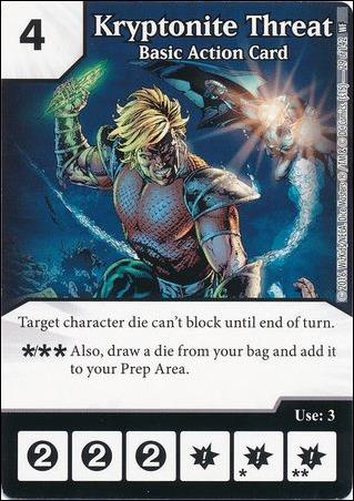 DC Comics Dice Masters World's Finest card 29 Kryptonite Threat: Basic Action Card 