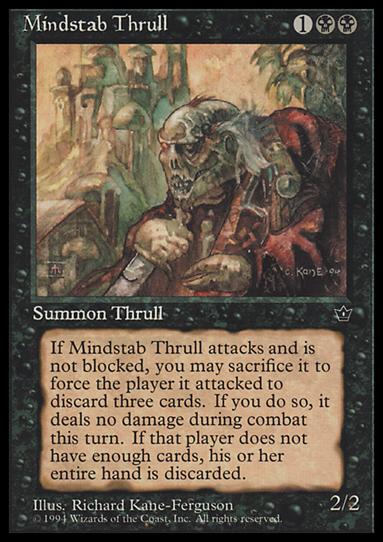 Magic the Gathering: Fallen Empires (Base Set) card 40-B Mindstab Thrull