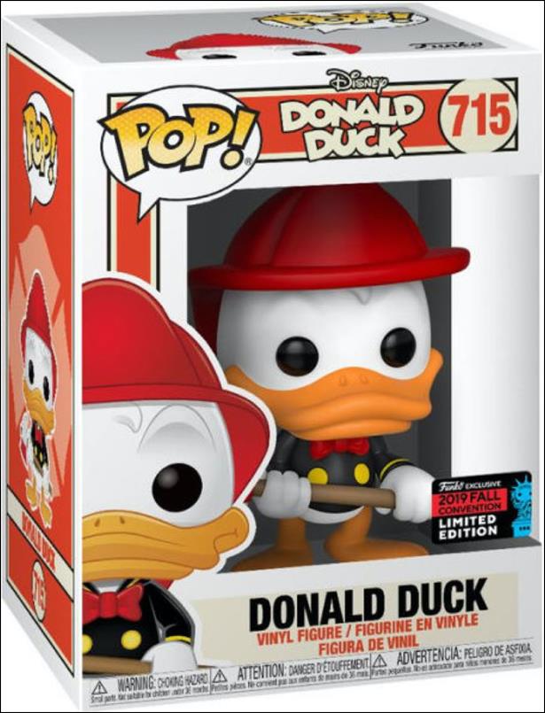 POP! Disney figure 715-B Donald Duck (Firefighter) Fall Convention