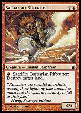 Magic the Gathering: Ravnica (Base Set)  card 114 Barbarian Riftcutter