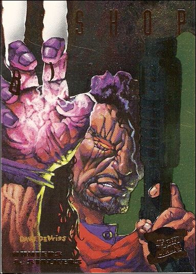 1995 Fleer Ultra X-Men (Hunters & Stalkers Subset) card 5-B Bishop (Gold Foil)