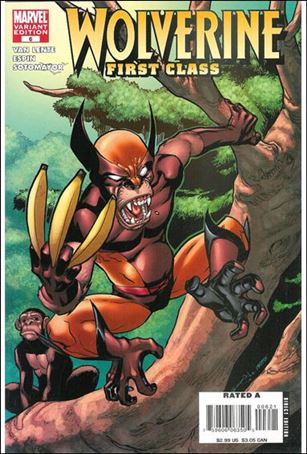 Wolverine: First Class issue 6-B 1:10 Marvel Apes Cover