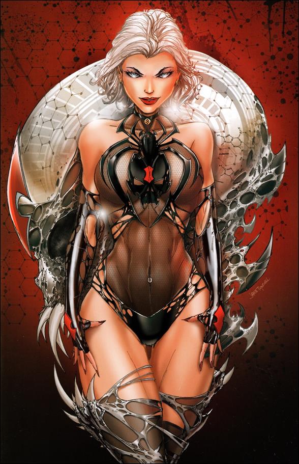 White Widow issue 2-W Jamie Tyndall "Skull" Virgin Cover