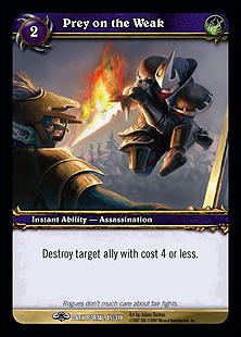 World of Warcraft: Through the Dark Portal (Base Set) card 85 Prey on the Weak