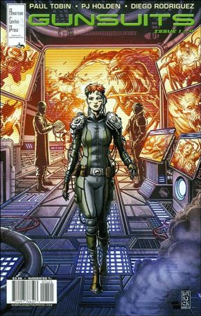 Famous Monsters Presents: Gunsuits issue 1-B Darick Robertson Cover