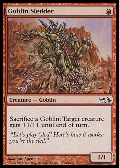 Magic the Gathering: Duel Decks: Elves vs. Goblins (Base Set) card 41 Goblin Sledder