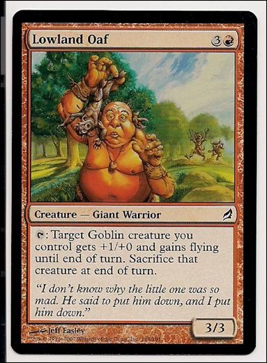 Magic the Gathering: Lorwyn (Base Set) card 184 Lowland Oaf