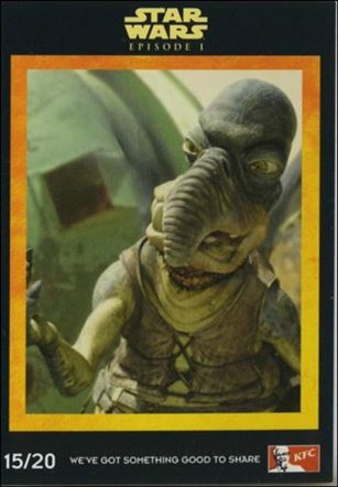 Star Wars: Episode I The Phantom Menace Kentucky Fried Chicken UK (Promo) card 15/20 Watto