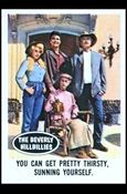 Beverly Hillbillies (Base Set) card 33 You Can Get Pretty Thirsty, Sunning Yourself.