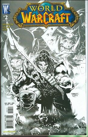 World of Warcraft issue 2-C Jim Lee Black & White Cover (2nd Printing)