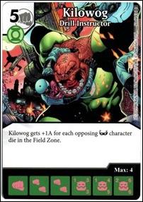 DC Comics Dice Masters War of Light card 50 Kilowog: Drill Instructor