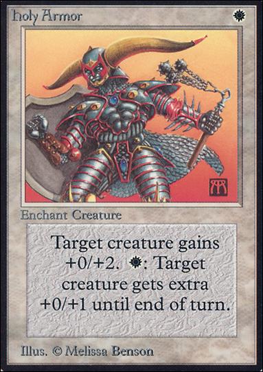 Magic the Gathering: Limited Edition Alpha (Base Set) card 23 Holy Armor