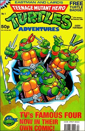 Teenage Mutant Hero Turtles Adventures (UK) Cover Image 1