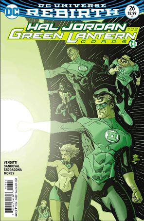 Hal Jordan and the Green Lantern Corps issue 26-B Cully Hamner Cover