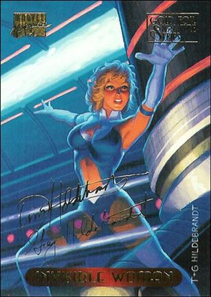 1994 Marvel Masterpieces (Gold-Foil Signature Parallel Base Set) card 55 Invisible Woman