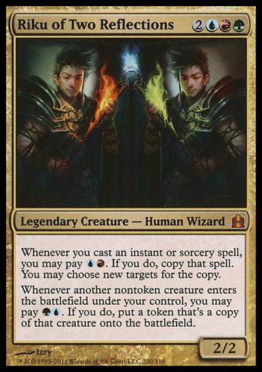 Magic the Gathering: Commander (Base Set) card 220 Riku of Two Reflections