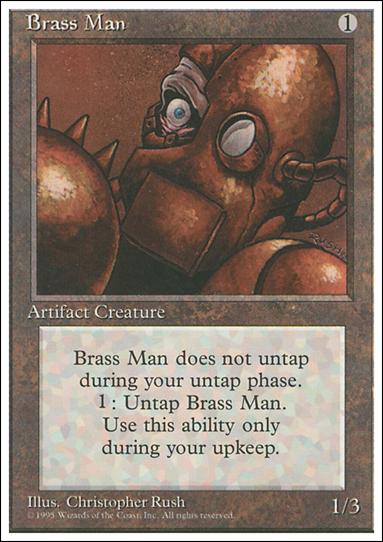 Magic the Gathering: 4th Edition (Base Set) card 302 Brass Man