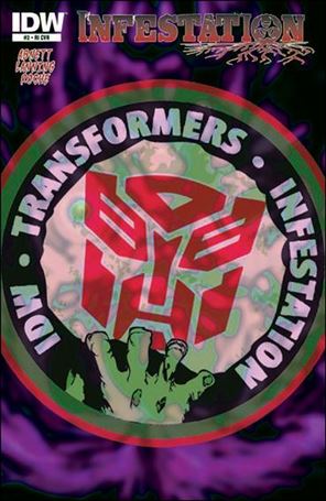 Transformers: Infestation issue 2-C 1:10 Zombie-fied Logo Cover
