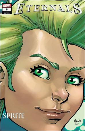 Eternals (2021) issue 6-B Todd Nauck Marvel Headshot Cover