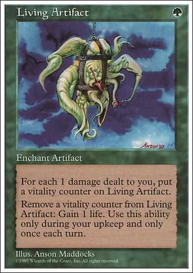 Magic the Gathering: 5th Edition (Base Set) card 311 Living Artifact