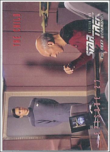 Star Trek: The Next Generation - The Episode Collection Season Two (Base Set) card 136 The Child, Episode 27A