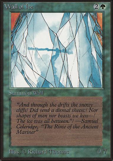 Magic the Gathering: Limited Edition Beta (Base Set) card 225 Wall of Ice