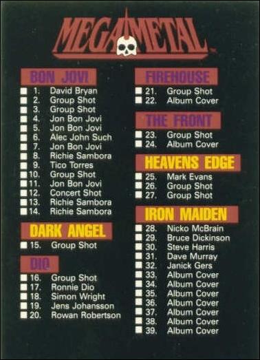 Mega Metal (Base Set) card 149 Checklist 1