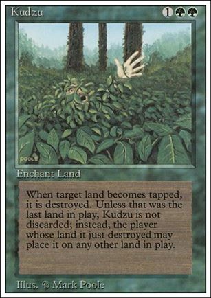Magic the Gathering: Revised (Base Set) card 205 Kudzu