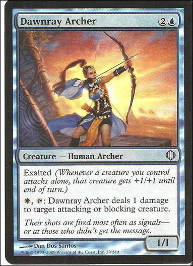 Magic the Gathering: Shards of Alara (Base Set) card 39-B Dawnray Archer (foil)