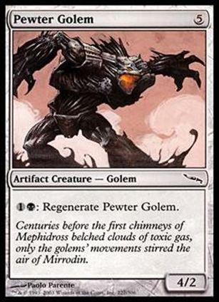 Magic the Gathering: Mirrodin (Base Set) card 227 Pewter Golem