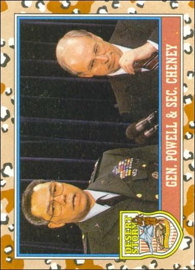 Desert Storm: Series 2 (Base Set) card 158 Gen. Powell & Sec. Cheney